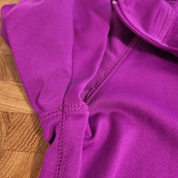 Justice zip front lined mock neck pul over with thumb holes - Picture 12 of 16